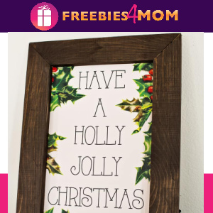 🍬Free Christmas Printable: Holly Jolly Christmas Wall Art