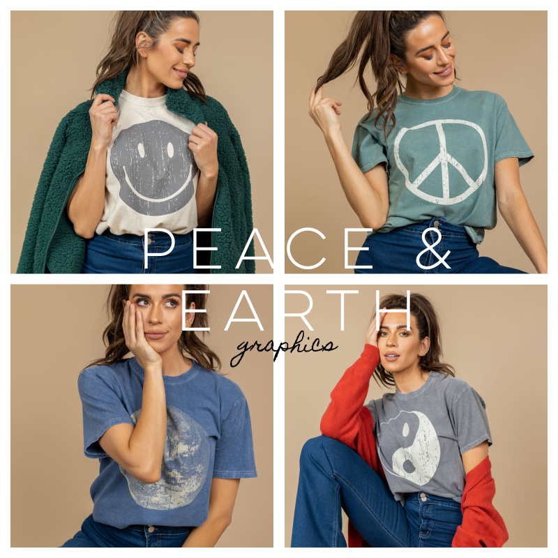 ☮️Peace & Love Graphic Tees $19.99 (ends 12/13)