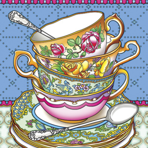 ☕Free Printable Adult Coloring: Tea Time