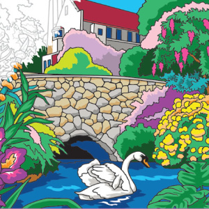 🌹Free Printable Adult Coloring: Glorious Gardens (color by number)
