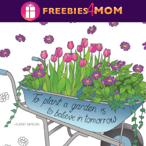 🌷Free Printable Adult Coloring: Birthday Flowers (January - May)