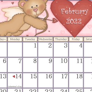 🧸Free Organization Printable: Monthly 2022 Calendars: Bears, Flowers, Country, Seasons