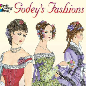 👗Free Printable Adult Coloring: Godey's Fashions