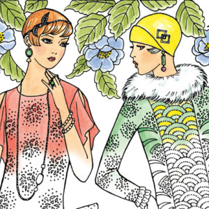 🎷Free Printable Adult Coloring: Jazz Age Fashions