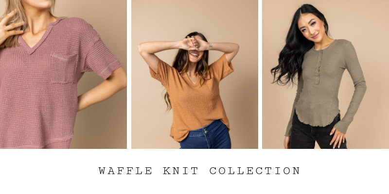 🍄Waffle Knit Collection Starting at $8.99 (ends 3/15)