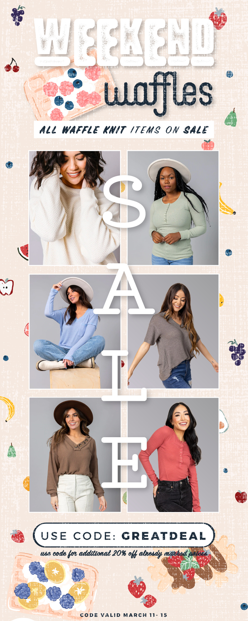 *Expired* 🍄Waffle Knit Collection Starting at 8.99 Freebies 4 Mom