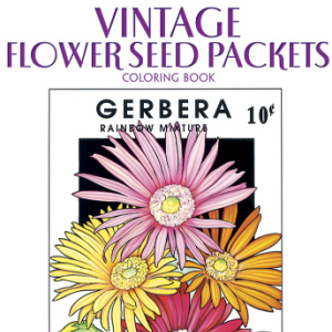 🌼Free Printable Adult Coloring: Vintage Flower Seed Packets