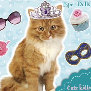 🎎Free Kids Printable Paper Dolls: Party Animals Kittens