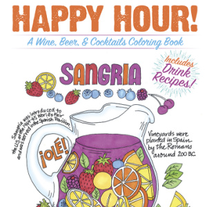 🍹Free Printable Adult Coloring: Happy Hour