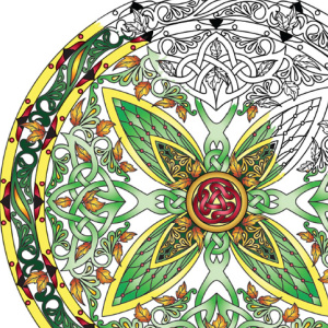 🍀Free Printable Adult Coloring: Celtic Mandalas