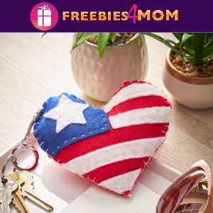 ❤️🤍💙Free In-Store Event at Michaels: Felt Flag Keychain