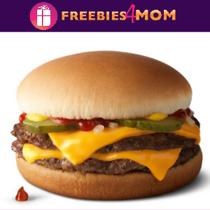 🍔Free Double Cheeseburger w/ $1 Purchase at McDonald's July 15