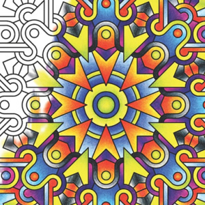 ðŸŒˆFree Printable Adult Coloring: Mandala Techellations