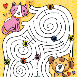🐱Free Kids Printable: I Love Dogs and Cats Activity Pages (ages 6-10)