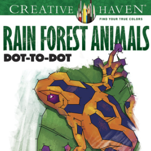 🦎Free Printable Puzzles: Rain Forest Animals Dot-to-Dot
