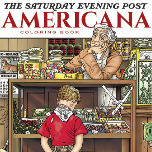 🦅Free Printable Adult Coloring: The Saturday Evening Post Americana