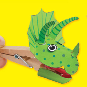 🦕Free Kids Printable: Paper Animals in Action
