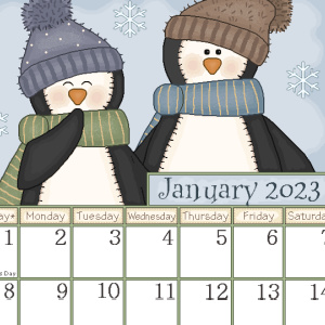 🧸Free Organization Printable: Monthly 2023 Calendars: Cute Critters, Flowers, Flower Bears