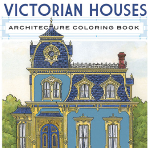 🗝️Free Printable Adult Coloring: Victorian Houses Architecture