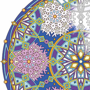 ❄️Free Printable Adult Coloring: Snowflake Mandalas
