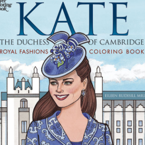 👑Free Printable Adult Coloring: Kate, the Duchess of Cambridge Royal Fashions