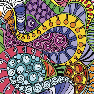 🪸Free Printable Adult Coloring: Dream Doodles