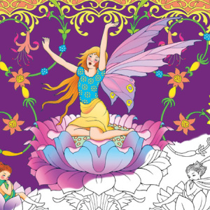 🧚Free Printable Adult Coloring: Fairy Gardens
