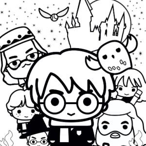 🌈Free Kids Printable: Harry Potter Coloring Sheets
