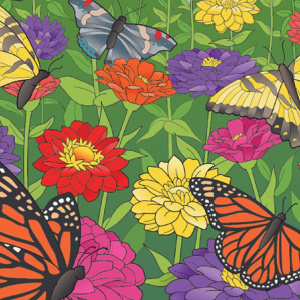 🦋Free Printable Adult Coloring: Gorgeous Gardens