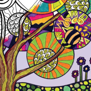 🌳Free Printable Adult Coloring: Into the Woods with Hidden Pictures
