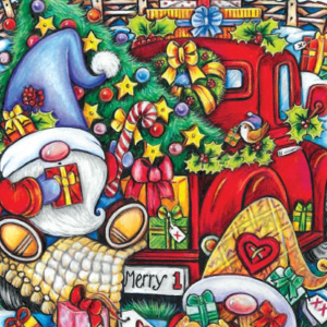🎁Free Christmas Printable Adult Coloring: Christmas Gnomes