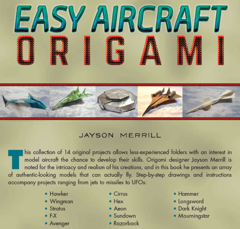 🛩️Free Printable Puzzles: Origami Easy Aircraft