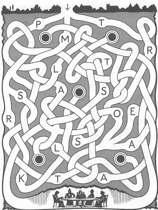 ⬇️Free Printable Puzzles: Mazes and Labyrinths