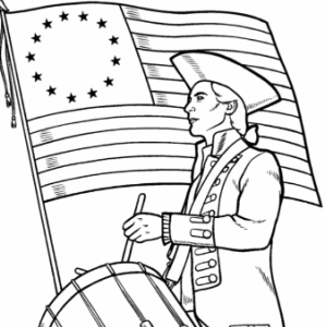 🥁Free Kids Printable: America War for Independence (1775-1783) Coloring Pages