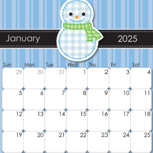 📅Free Organization Printable: 2025 Monthly Calendar Pages (12 styles)