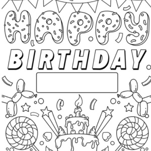 🎂Free Kids Printable: Happy Birthday from Crayola
