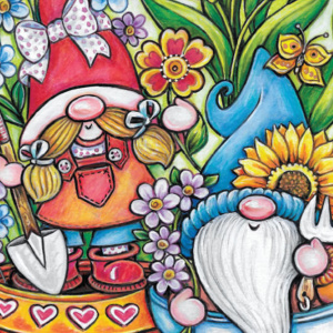 🌻Free Printable Adult Coloring: Garden Gnomes
