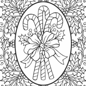 🎄Free Christmas Printable Adult Coloring: Christmas Cheer! Stained Glass