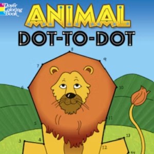 🦁Free Kids Printable: Animal Dot-to-Dot (ages 4-8)