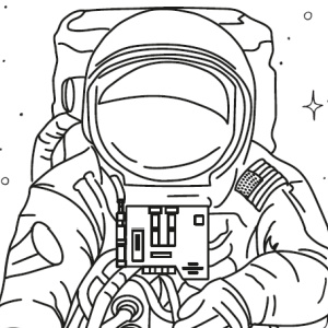 🪐Free Kids Printable: NASA Coloring Pages