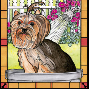 🐶Free Printable Adult Coloring: Dogs Stained Glass