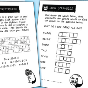 😾Free Printable Puzzles: Grumpy Cat's Word Play