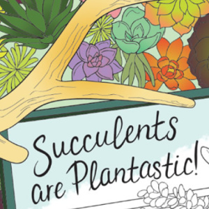 🏜️Free Printable Adult Coloring: Stunning Succulents