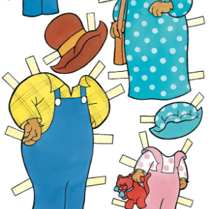 🎎Free Kids Printable Paper Dolls: The Berenstain Bears