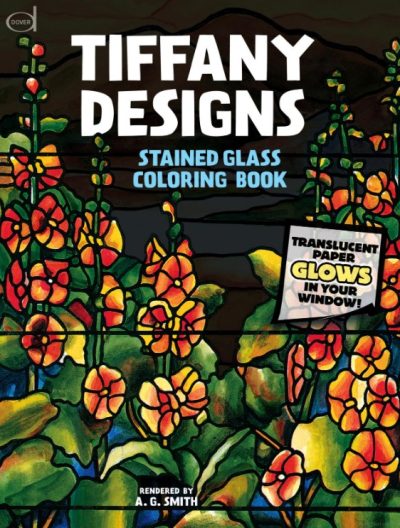 🌹Free Printable Adult Coloring: Tiffany Designs Stained Glass