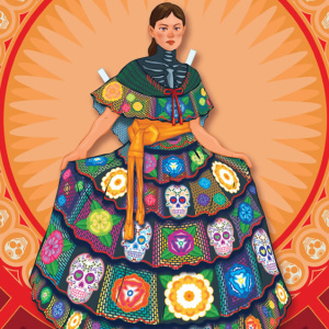 🎎Free Kids Printable Paper Dolls: Day of the Dead Fashions