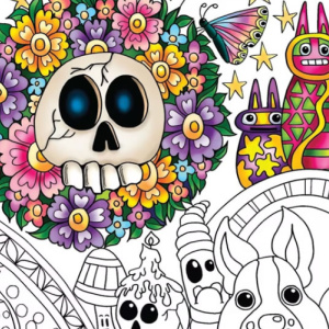 💀Free Printable Adult Coloring: Haunted!