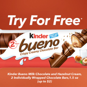 🍫Free Kinder Bueno Chocolate Bar ($2.00 value)