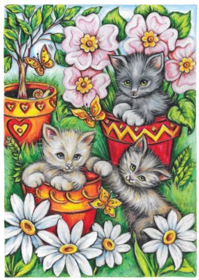 🐈Free Printable Adult Coloring: It's a Cat's World!
