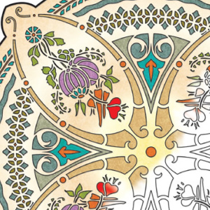 🌹Free Printable Adult Coloring: Art Noveau Mandelas